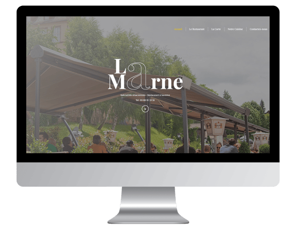 mock up site internet la Marne