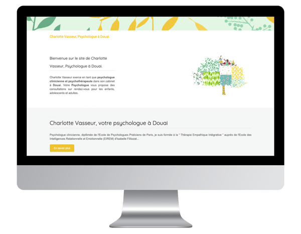 exemple site internet vitrine psychologue