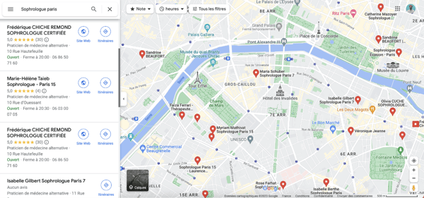 google-maps-requete-sophrologue-paris