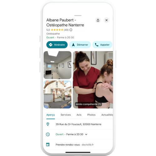 exemple fiche d'établissement google albane paubert