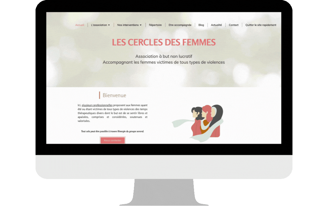 Mockup capture site association les cercles des femmes 