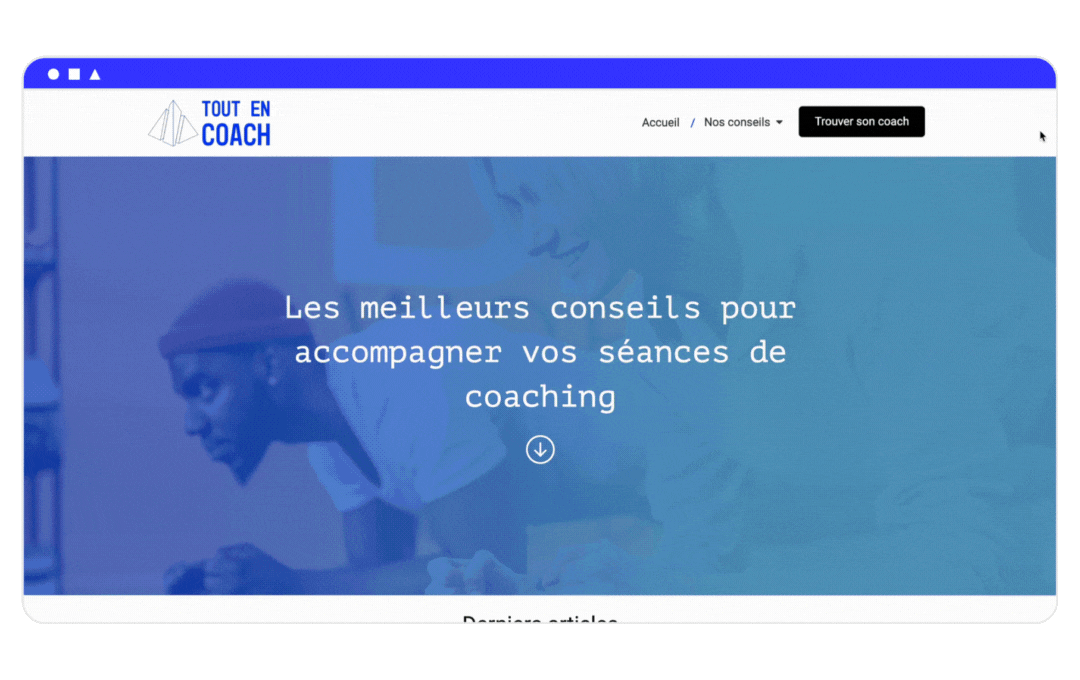 exemple site coach blog tout en coach sportif