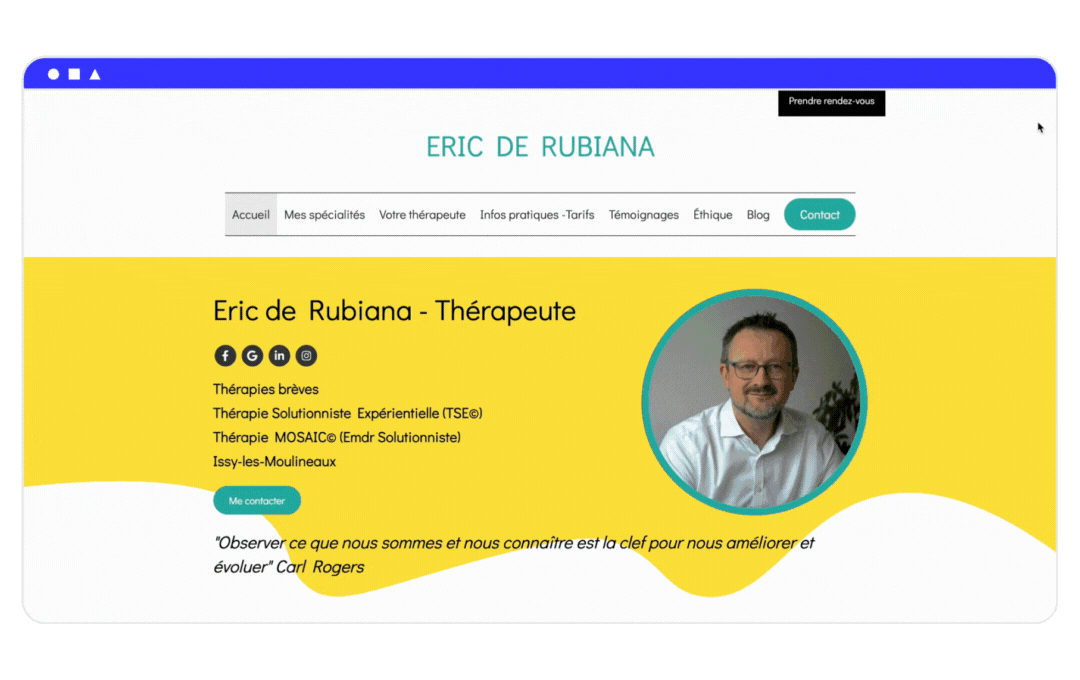 site internet thérapeute bien etre eric de rubiana