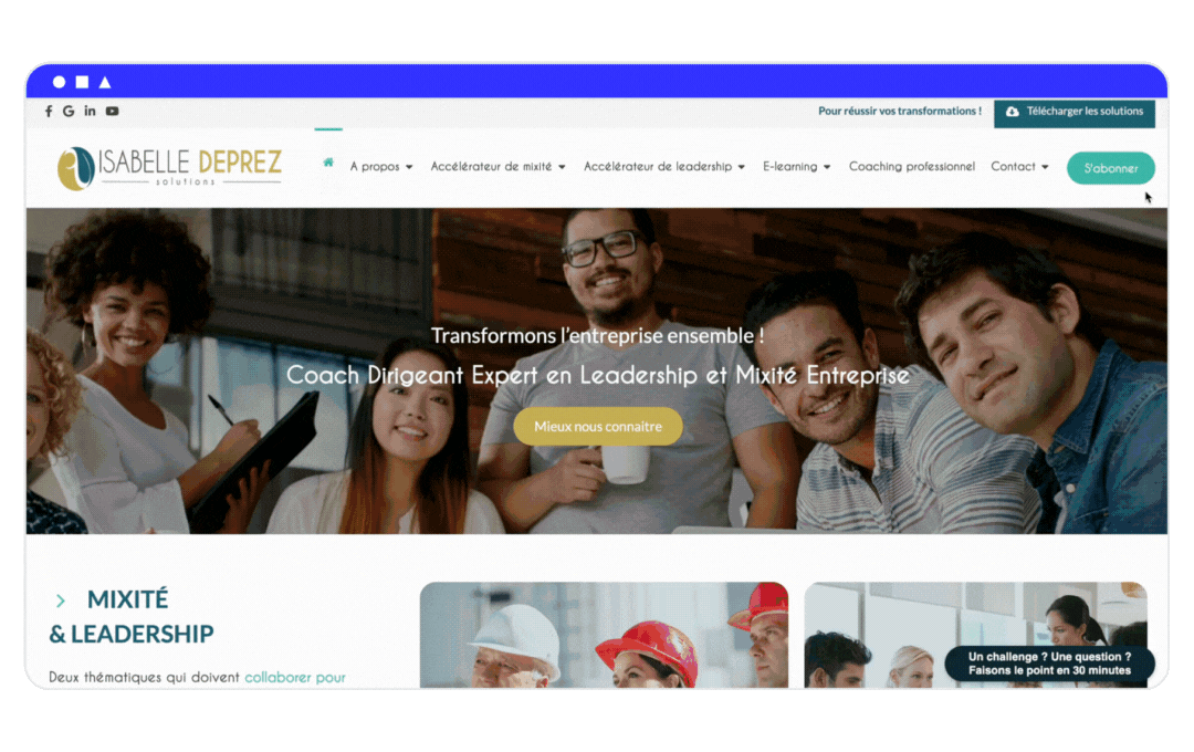 isabelle deprez solutions site web professionnel