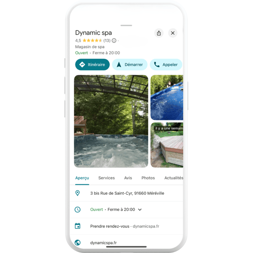 exemple fiche google dynamic spa