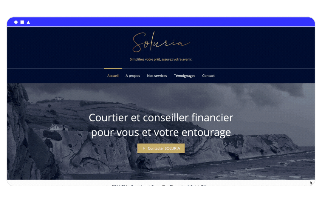 site internet courtier conseiller financier soluria