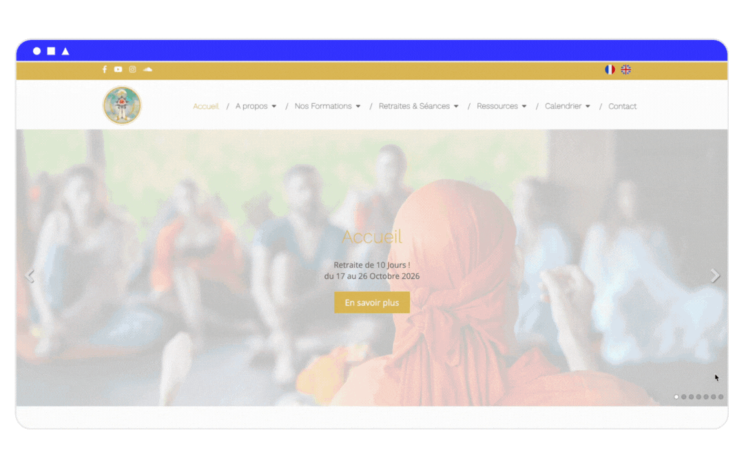 capture site internet yoga school bretagne