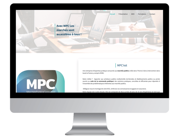 Capture MPC exemples sites autoentrepreneur