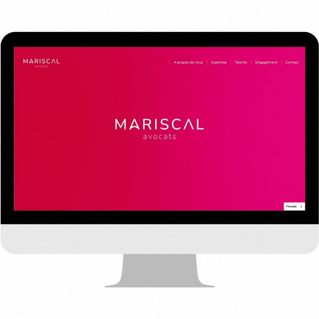 Mock up vidéo site Mariscal Avocats