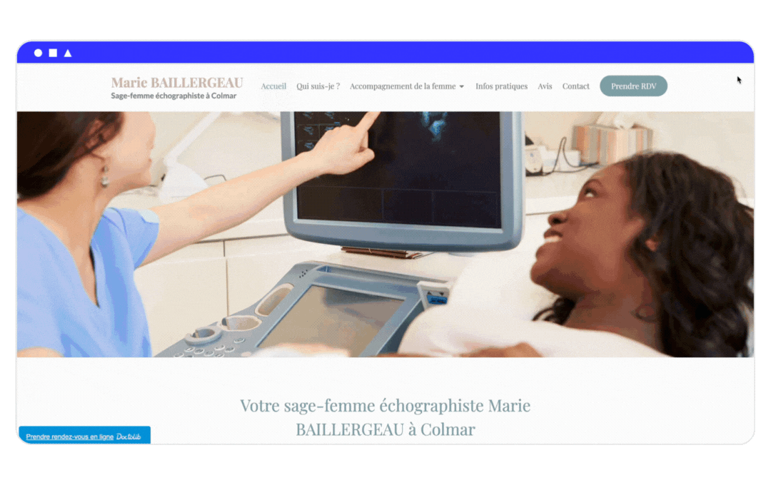 exemple site sage femme pro de la santé marie baillergeau