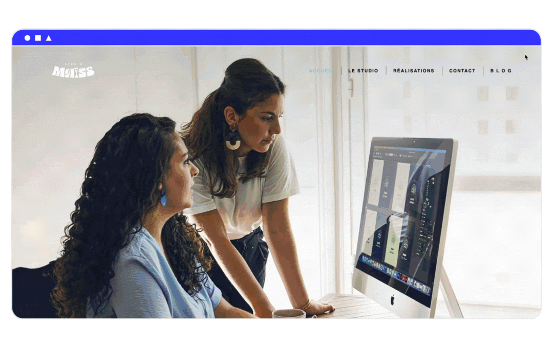 exemple graphiste site vitrine