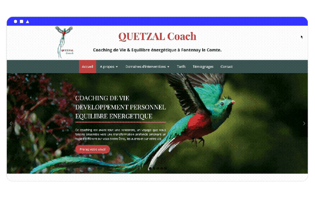 exemple site coach de vie vitrine