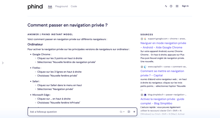 capture moteur recherche ia phind