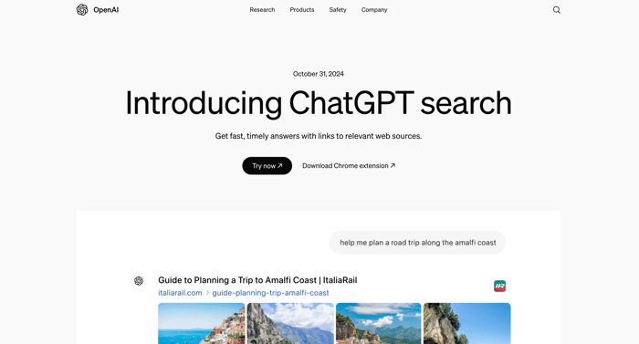 visuel moteur recherche ia searchgpt