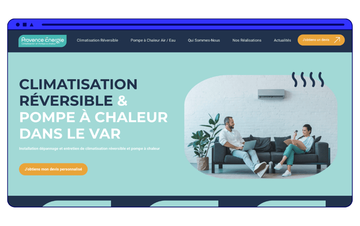 exemple visuel site internet vitrine