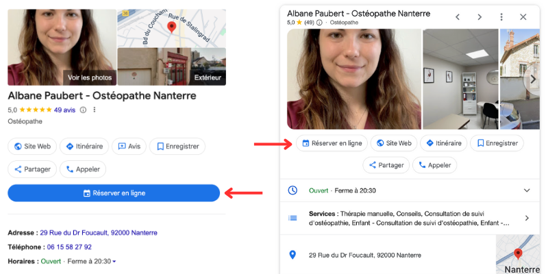 Comment ajouter le bouton de réservation sur votre fiche Google