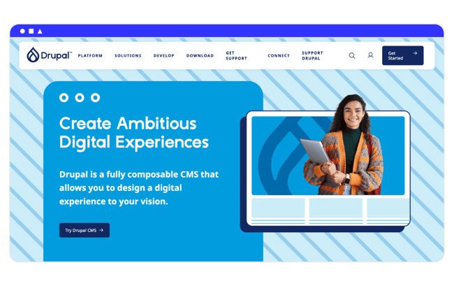 drupal interface site web CMS