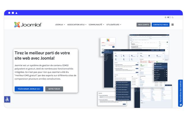 joomla outil création de site
