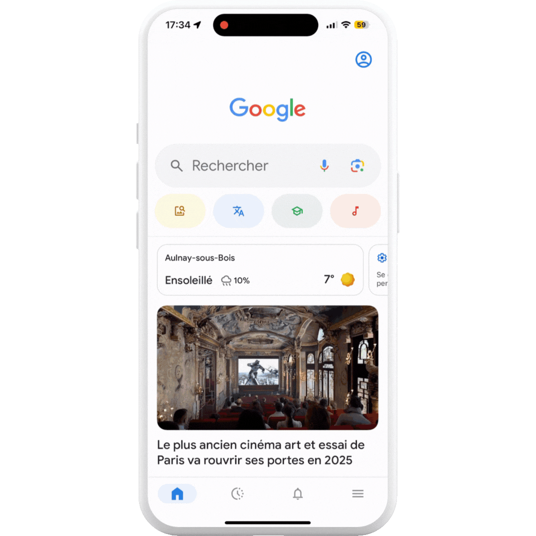 exemple recherche vocale google visuel mobile