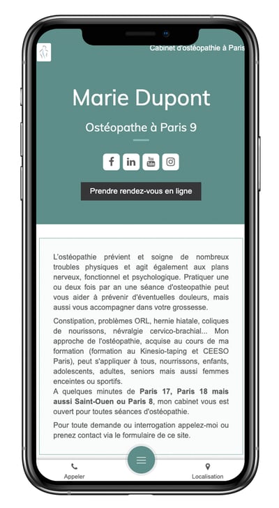 exemple responsive site moderne mobile
