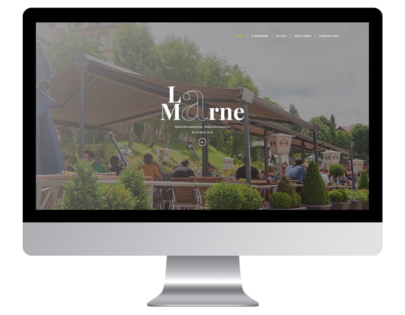 La Marne exemple site internet restaurant efficace